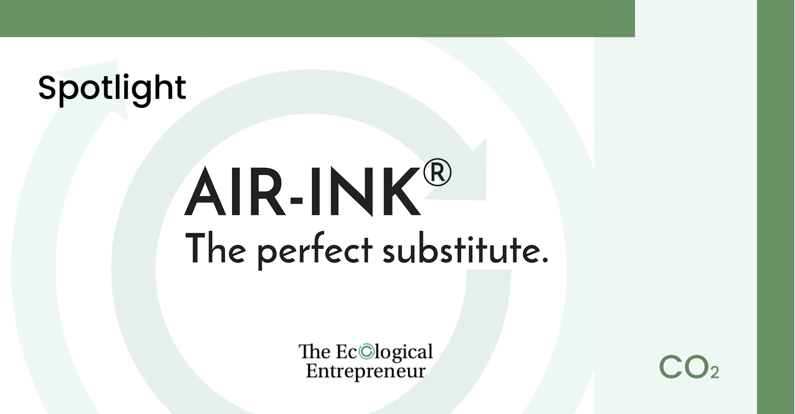 Air Ink Spotlight by the Ecological Entrepreneur